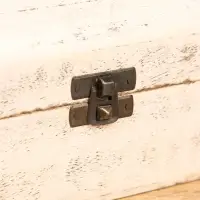 Сундучок "Солнце ацтеков" 19х12х11 см, манговое дерево, белый антик