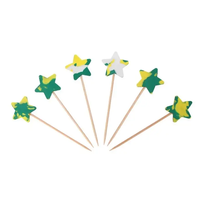 Шпажки &laquo;Звёзды&raquo;, 6 шт., цвет МИКС