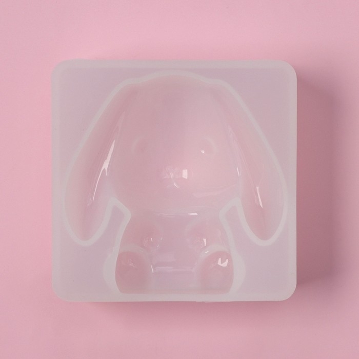 Молд Доляна &laquo;Зайчонок&raquo;, силикон, 6,3&times;6,2 см, прозрачный