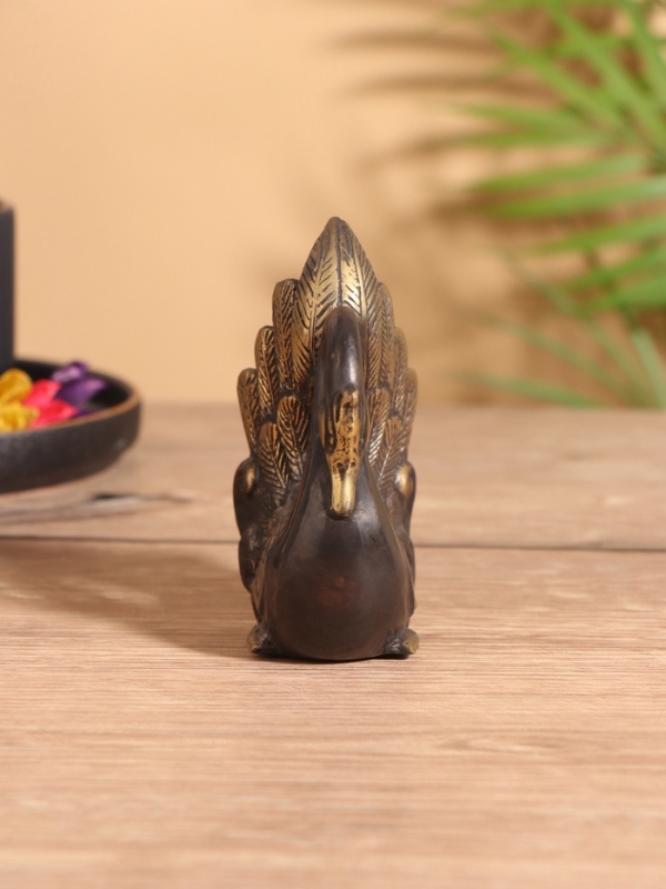 Сувенир бронза "Павлин" 8х5х10 см