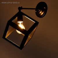 Бра "Куб" 1хE27 40Вт черный 22х28х30 см Бра "Куб" 1хE27 40Вт черный 22х28х30 см