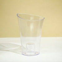 Горшок для орхидей, 1,3 л, 13,6 &times; 14,1 &times; 20 см, пластик, прозрачный