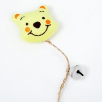 Игрушка для кошек с кошачьей мятой и перьями "Медведь", 10 см, с бубенчиком Игрушка для кошек с кошачьей мятой и перьями "Медведь", 10 см, с бубенчиком