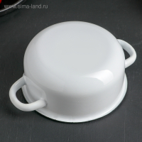 Кастрюля эмалированная, 1,5 л, цвет белый Кастрюля эмалированная, 1,5 л, цвет белый