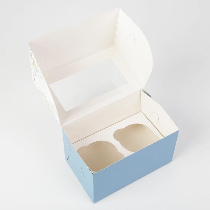 Коробка для капкейков &laquo;Let it Snow&raquo;, 10 х 16 х 10см, Новый год