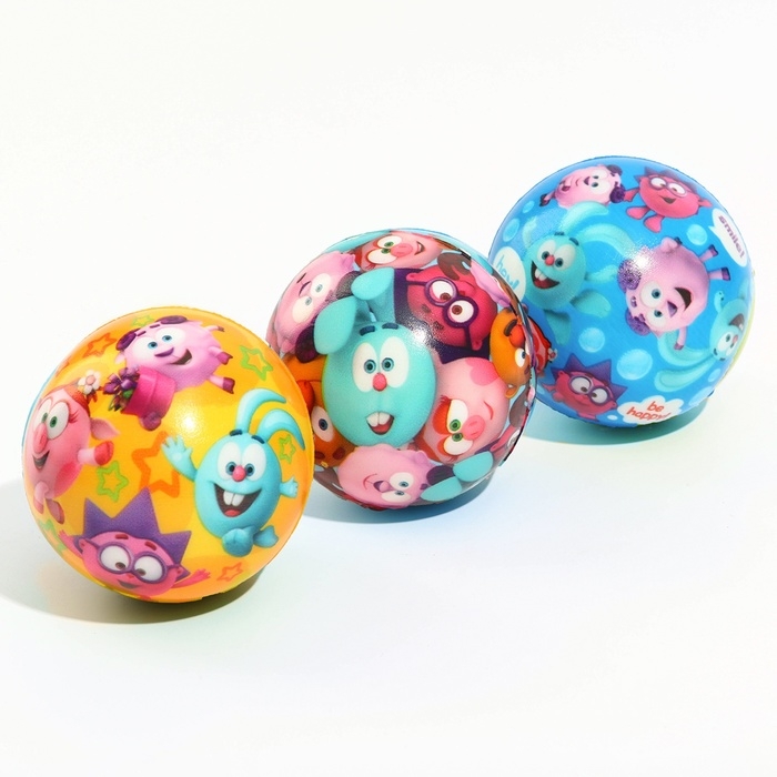 Мягкий мяч Смешарики &laquo;Друзья&raquo;, 6,3 см, МИКС