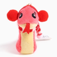 Новый год! Мягкая игрушка &laquo;Змея&raquo;, зимняя, на подвесе, 9 см, цвет МИКС