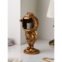 Подставка для мелочей &laquo;Астронавт&raquo;, полистоун, 44 см, цвет золото