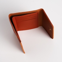 Кошелёк женский на кнопке, цвет рыжий Кошелёк женский на кнопке, цвет рыжий