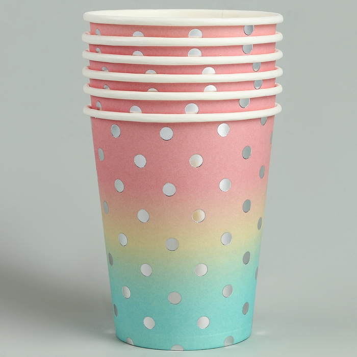 Стаканы бумажные &laquo;Летние краски&raquo;, 6 шт
