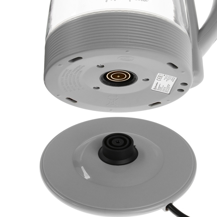 Чайник электрический Чайник электрический "МАТРЁНА" MA-009, стекло, 2 л, 1500 Вт, серый