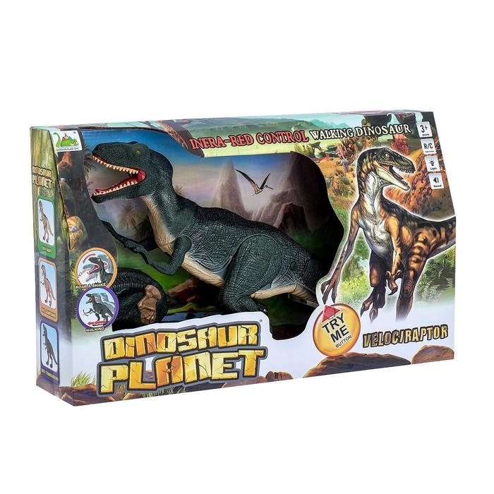 Динозавр радиоуправляемый &laquo;Велоцираптор&raquo;, световые и звуковые эффекты