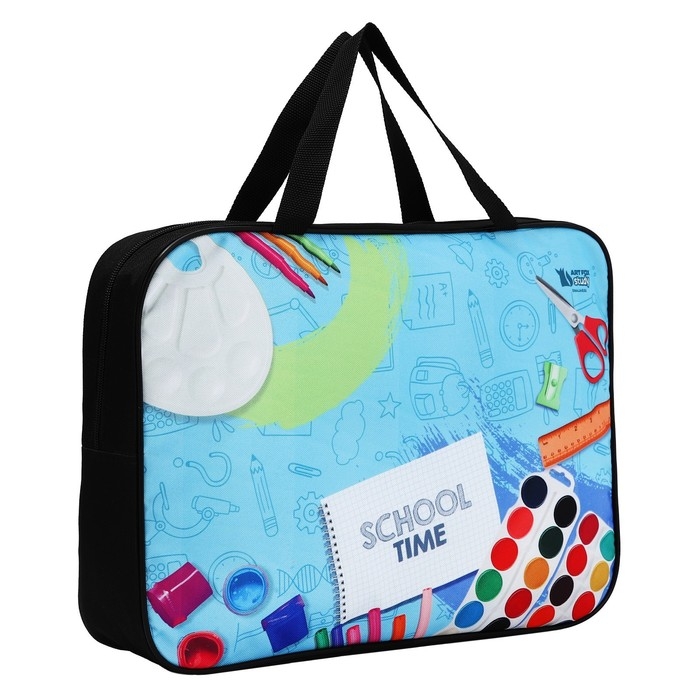 Папка для труда А4 на молнии текстиль 70мм 360 х 260 &laquo;1 сентября: Школьная&raquo;