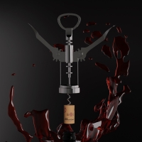 Штопор Доляна «Мастер», 16 см, цвет серебряный Штопор Доляна «Мастер», 16 см, цвет серебряный