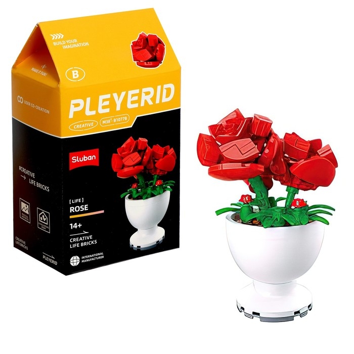 Конструктор «Цветы в горшочке», 6 видов, МИКС Конструктор «Цветы в горшочке», 6 видов, МИКС