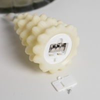 Светодиодная фигура &laquo;Ёлочка&raquo; 6 &times; 12 &times; 6 см, пластик, батарейки AG13х3 (в комплекте), свечение тёплое белое