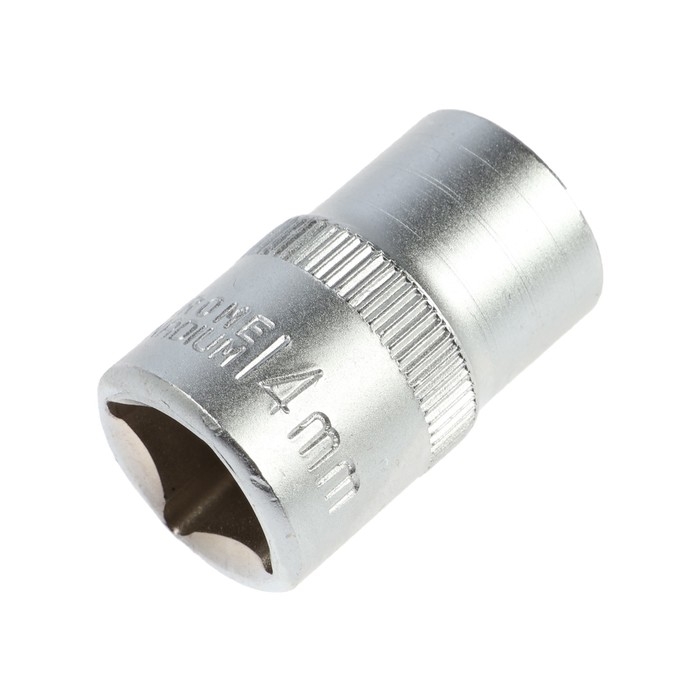 Головка торцевая шестигранная ТУНДРА, под квадрат 1/2", 14 мм, CrV