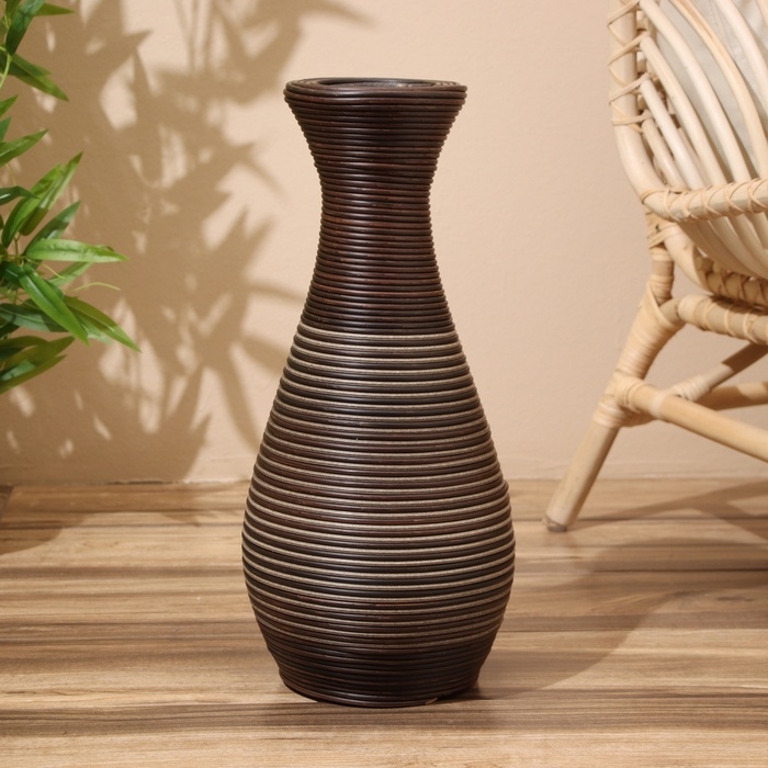 Ваза плетёная, напольная 22х22х50 см (+/- 3см) Ваза плетёная, напольная 22х22х50 см (+/- 3см)