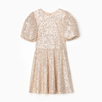 Платье нарядное для девочки KAFTAN размер 34 (122-128 см), золотой Платье нарядное для девочки KAFTAN размер 34 (122-128 см), золотой