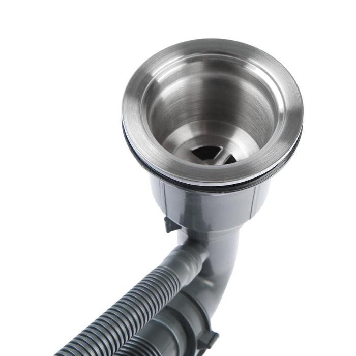 Мойка кухонная GERHANS K34444, врезная, 440 х 440 х 220 мм, толщина 1,0 мм, с сифоном Мойка кухонная GERHANS K34444, врезная, 440 х 440 х 220 мм, толщина 1,0 мм, с сифоном