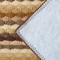 Коврик влаговпитывающий придверный Доляна &laquo;Цветная косичка&raquo;, 38&times;57 см, цвет коричневый