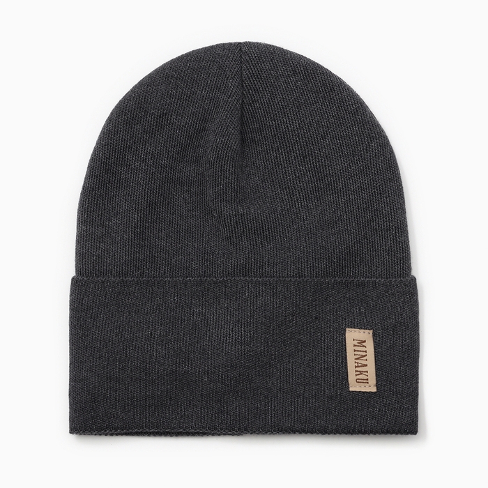 Шапка детская MINAKU р-р 48-50, цвет темно-серый Шапка детская MINAKU р-р 48-50, цвет темно-серый