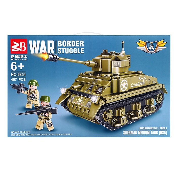 Конструктор &laquo;Армия. Шерман М4&raquo;, 467 деталей