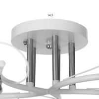 Люстра "Николь" 5х15Вт Е27 белый BayerLux