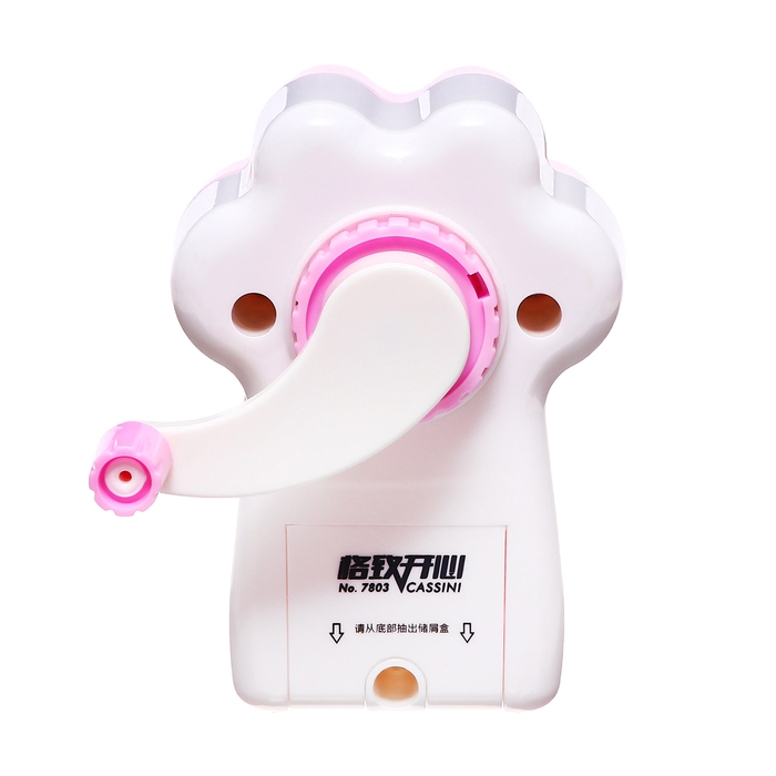 Точилка механическая с контейнером, Лапка розовая