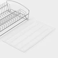 Сушилка для посуды с поддоном, 39×25×12 см, цвет хром Сушилка для посуды с поддоном, 39×25×12 см, цвет хром