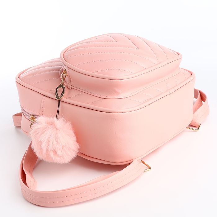 Рюкзак детский на молнии, цвет розовый Рюкзак детский на молнии, цвет розовый