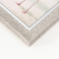 Фоторамка пластик 15х20 см "Серая мраморная крошка" серебристая обводка 24х19 см