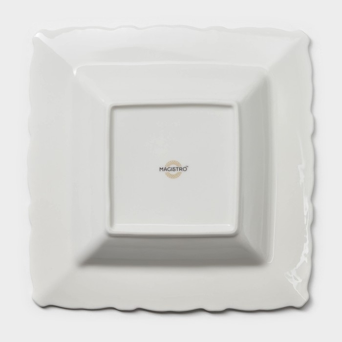 Тарелка глубокая фарфоровая Magistro Kingdom, 340 мл, 22&times;4 см