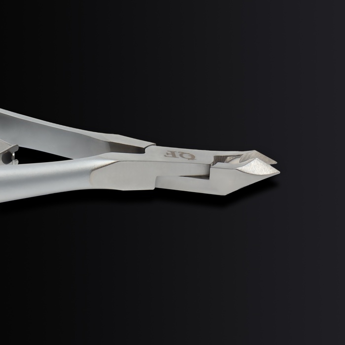 Кусачки маникюрные для кутикулы &laquo;Premium satin&raquo;, матовые, двойная пружина, 12 см, длина лезвия - 6 мм, цвет серебристый