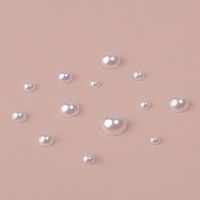 Стразы для ногтей, жемчужные, объёмные, 12 ячеек, перламутровые