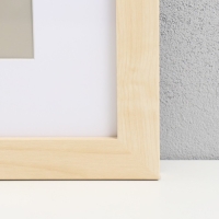 Фоторамка МДФ "Ellis" 40х50 см, с паспарту, натуральный (пластиковый экран)