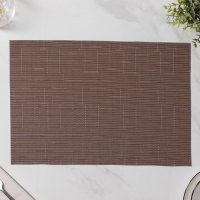 Салфетки сервировочные на стол Доляна &laquo;Шер&raquo;, 4 шт, 30&times;45 см, цвет коричневый