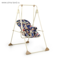 Качели детские напольные &laquo;Ветерок-Люкс&raquo;, бежевый рисунок МИКС
