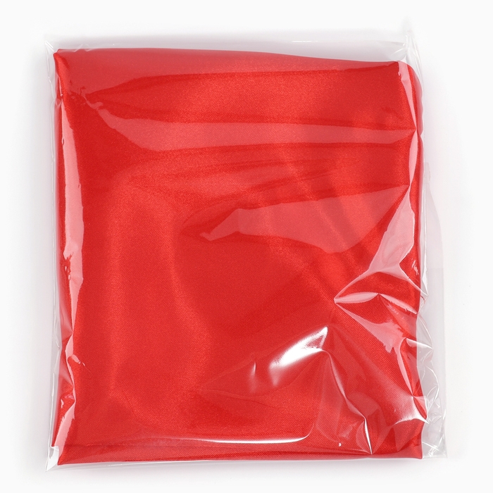 Лоскут для рукоделия, атлас однотонный красный, 50 &times; 50 см