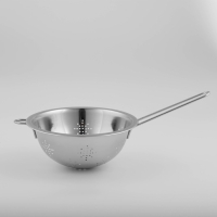 Дуршлаг из нержавеющей стали Доляна &laquo;Индия&raquo;, 1,3 л, d=20 см, длинная ручка
