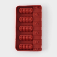 Форма для леденцов &laquo;Батончик&raquo;, силикон, 19&times;11&times;2 см, 5 ячеек (6&times;2,6 см), цвет МИКС