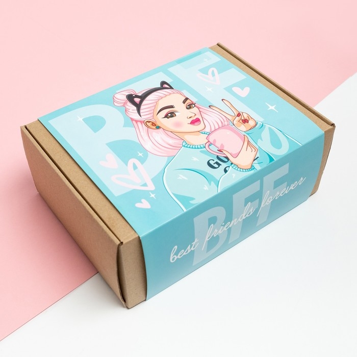 Подарочный набор &laquo;Друзья навсегда&raquo;, плед 85х100 см и аксессуары