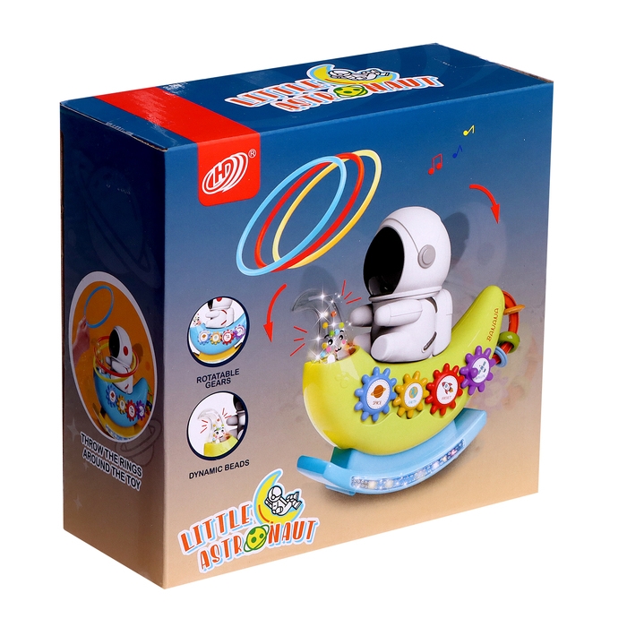 Музыкальная качалка «Маленький астронавт», звуковые эффекты, цвета МИКС Музыкальная качалка «Маленький астронавт», звуковые эффекты, цвета МИКС