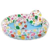 Бассейн надувной &laquo;Фрукты&raquo;, 122 х 25 см, с кругом и мячом, от 2 лет, 59460NP INTEX