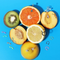 Пирсинг для груди &laquo;Бабочки&raquo;, цвет белый в серебре