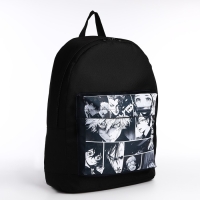 Рюкзак школьный молодёжный «Аниме», 33х13х37, отдел на молнии, н/карман, чёрный Рюкзак школьный молодёжный «Аниме», 33х13х37, отдел на молнии, н/карман, чёрный
