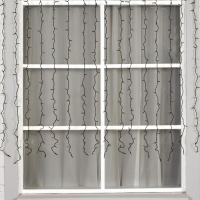 Гирлянда &laquo;Занавес&raquo; 2 &times; 1.5 м, IP44, УМС, тёмная нить, 360 LED, свечение синее, 220 В