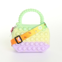 Сумка детская для девочки на молнии &laquo;Выбражулька&raquo;, pop it, цвет зелёный