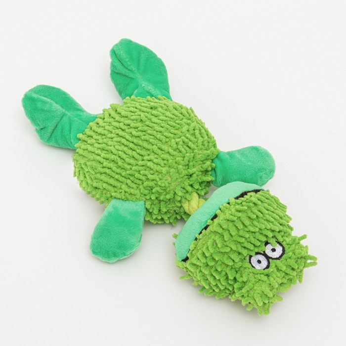 Игрушка текстильная Игрушка текстильная "Косматый дино" , 32 х 19 см, зелёная