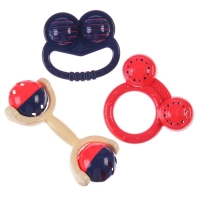 Набор погремушек &laquo;Растем вместе&raquo;, 6 шт, с эластичными элементами, цвет МИКС, Крошка Я